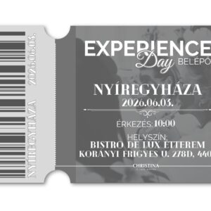 Experience Day belépő - Nyíregyháza