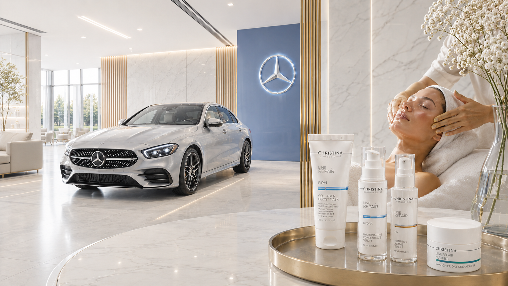 Christina és Mercedes-Benz együttműködés